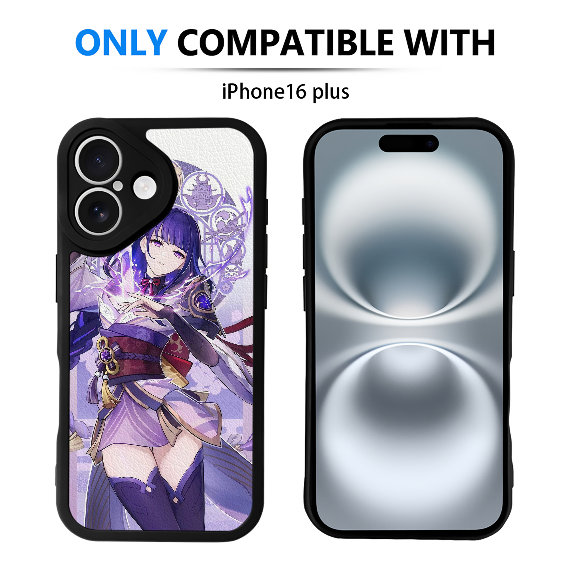 げんし神 genshin 【iPhone 16シリーズ対応】シリコンスマホケース（レザー調） 材質：シリコン